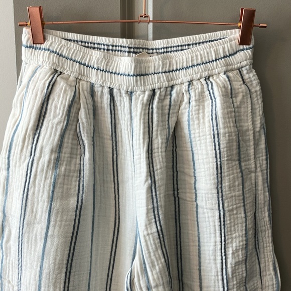 NWOT Madewell The Untailored Wide-Leg Crop Pant in Striped Lightspun Sz XS - Picture 5 of 10